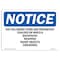 Signmission OSHA Notice, 5" Height, The Following Items Are Prohibited Coolers Sign, 7" X 5", Landscape OS-NS-D-57-L-18563 - alternate 1